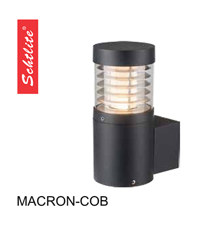 Poste LED para jardín / Bolardo / Aplique con difusor de policarbonato efecto cono MACRON120-COB