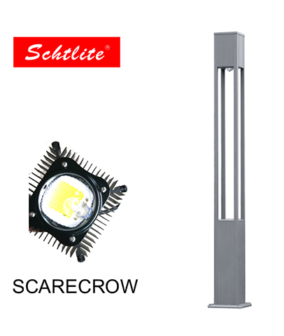 SCARECROW 60W IP65 Ip65 luz de jardín led para exteriores en poste superior integrada luz de calle led